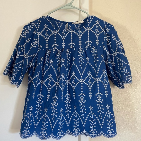 Patterned Blue Top - Medium - Picture 3 of 4